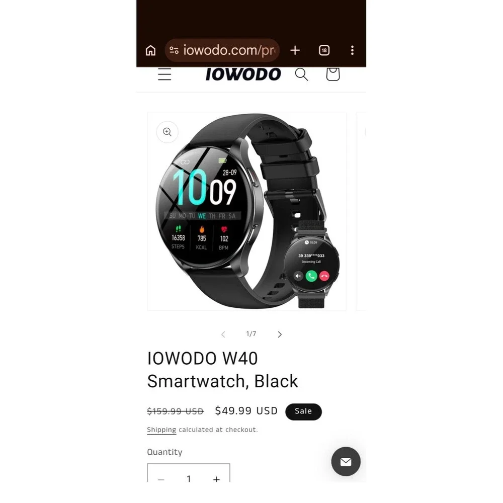 Smart Watch W40 By IOWODO